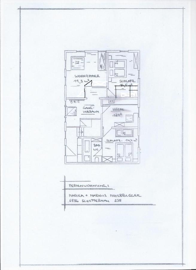 Apartamento Urlaub Bei Moses Schoppernau Exterior foto